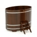 Купель Овальная Bentwood из морёного дуба 1,02 х 1,68 х 1,2 м. Превью № 1