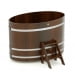 Купель Овальная Bentwood из морёного дуба 1,02 х 1,68 х 1,1 м. Превью № 1
