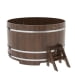 Купель Круглая Bentwood из морёного дуба 1,80 х 1,80 х 1,1 м. Превью № 1