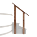 Перила для подиума, лиственница морёная Bentwood. Превью № 4