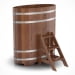 Купель Овальная Bentwood из морёной лиственницы Премиум 0,69 х 1,31 х 1,4 м. Превью № 1
