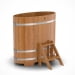 Купель Овальная Bentwood из натурального дуба 0,69 х 1,31 х 1,2 м. Превью № 1
