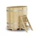 Купель овальная из кедра Bentwood 0,69 х 1,31 х 1,2. Превью № 1