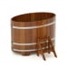 Купель Овальная Bentwood из морёной лиственницы Премиум 0,92 х 1,66 х 1,1 м. Превью № 1