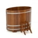 Купель Овальная Bentwood из морёной лиственницы Премиум 0,92 х 1,66 х 1,2 м. Превью № 1