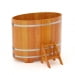Купель Овальная Bentwood из натуральной лиственницы Премиум 0,92 х 1,66 х 1,2 м. Превью № 1
