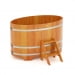 Купель Овальная Bentwood из натуральной лиственницы Премиум 1,02 х 1,68 х 1,0 м. Превью № 1