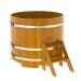 Купель Круглая Bentwood из натуральной лиственницы Рустик 1,17 х 1,17 х 1,0 м. Превью № 1