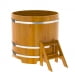 Купель Круглая Bentwood из натуральной лиственницы Рустик 1,17 х 1,17 х 1,1 м. Превью № 1
