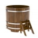 Купель Круглая Bentwood из морёной лиственницы Рустик 1,17 х 1,17 х 1,1 м. Превью № 1