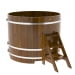 Купель Круглая Bentwood из морёной лиственницы Рустик 1,50 х 1,50 х 1,2 м. Превью № 1