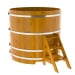 Купель Круглая Bentwood из натуральной лиственницы Рустик 1,50 х 1,50 х 1,4 м. Превью № 1