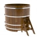 Купель Круглая Bentwood из морёной лиственницы Рустик 1,50 х 1,50 х 1,4 м. Превью № 1