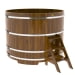 Купель Круглая Bentwood из морёной лиственницы Рустик 2,0 х 2,0 х 1,4 м. Превью № 1