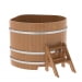 Купель угловая Bentwood из натурального дуба 1,19х1,19 Высота 1,0 м. Превью № 1
