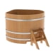 Купель угловая Bentwood из натуральной лиственницы Премиум 1,37х1,37 Высота 1,0 м. Превью № 1