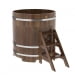 Купель Круглая Bentwood из сращенных ламелей мореной лиственницы 1,17 х 1,17 х 1,2 м. Превью № 1