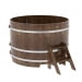 Купель Круглая Bentwood из сращенных ламелей мореной лиственницы 1,50 х 1,50 х 1,0 м. Превью № 1