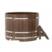 Купель Круглая Bentwood из сращенных ламелей мореной лиственницы 1,50 х 1,50 х 1,1 м. Превью № 2