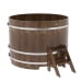 Купель Круглая Bentwood из сращенных ламелей мореной лиственницы 1,50 х 1,50 х 1,1 м. Превью № 1