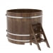 Купель Круглая Bentwood из сращенных ламелей мореной лиственницы 1,50 х 1,50 х 1,2 м. Превью № 1