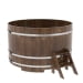 Купель Круглая Bentwood из сращенных ламелей мореной лиственницы 1,80 х 1,80 х 1,1 м. Превью № 1