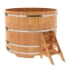 Купель Круглая Bentwood из сращенных ламелей натуральной лиственницы 1,80 х 1,80 х 1,4 м. Превью № 1