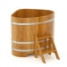 Купель угловая Bentwood из дуба 1,10х1,10 h=1,0 (дуб натуральный). Превью № 1