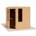 Модульная сауна ANGLE из массива ели 2.00х2.00, угловая. Превью № 3