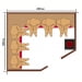 Финская сауна из кедра 6 местная угловая. Превью № 2