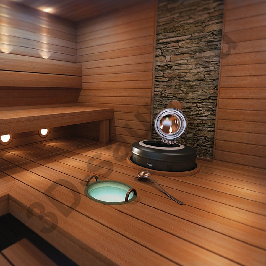 Электрическая печь для сауны Helo Rondo 960 (9,6 кВт) пульт выносной ...