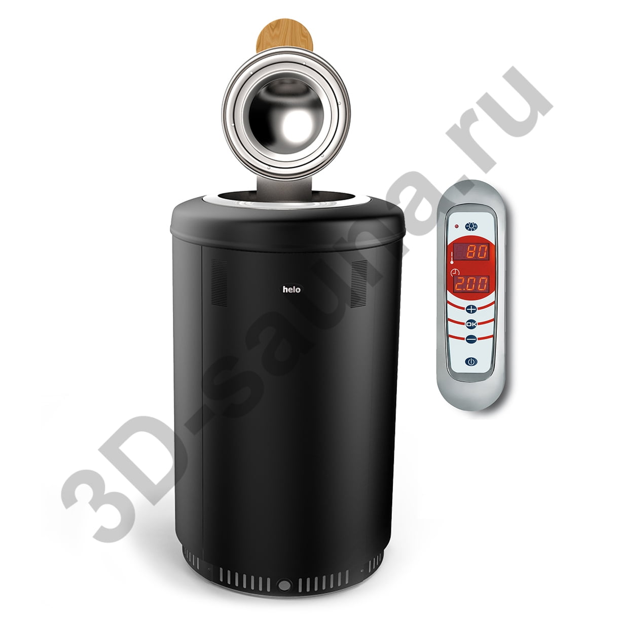 Электрическая печь для сауны Helo Rondo 960 (9,6 кВт) пульт выносной ...