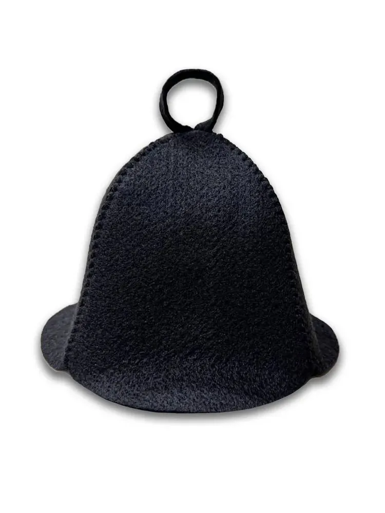 Шапка для бани и сауны, чёрная