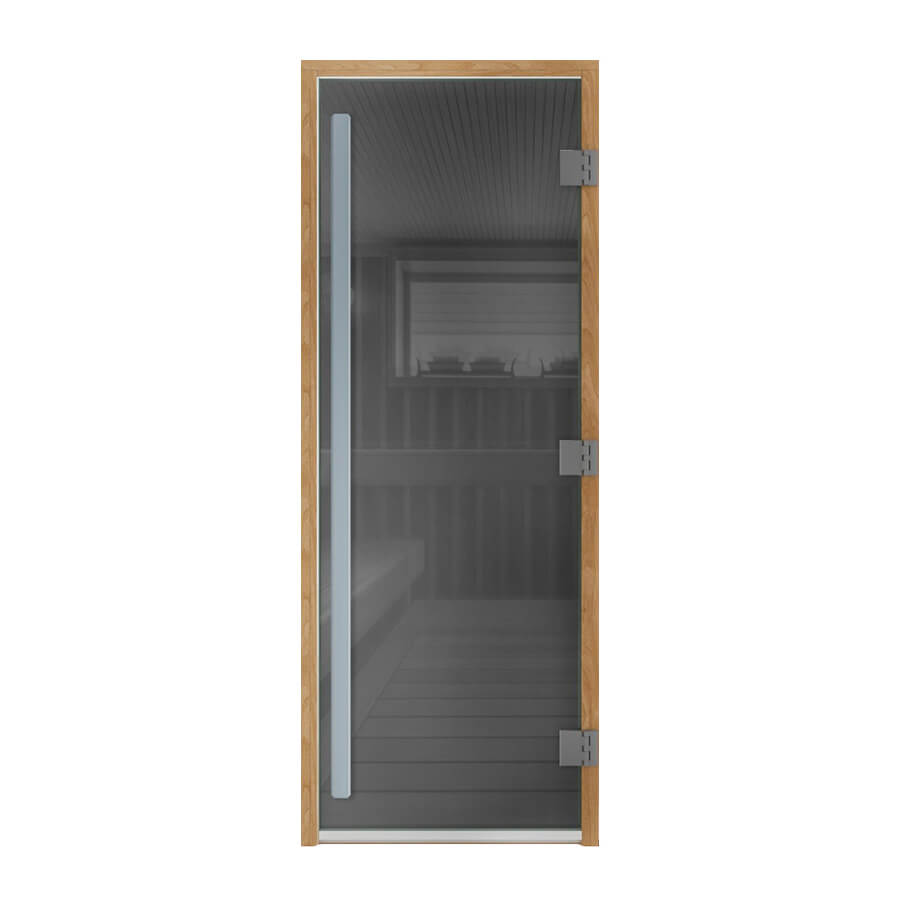 Дверь для бани и сауны DoorWood Престиж Графит 190х70 (по коробке)