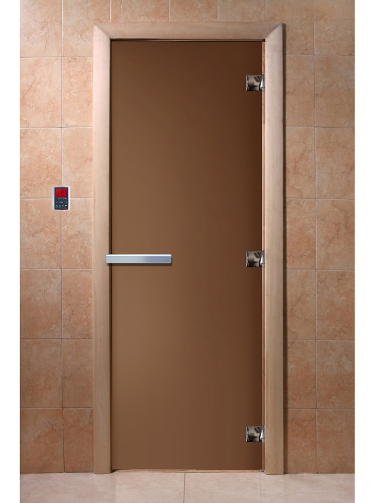 Дверь для саун DoorWood Бронза матовое 200х70