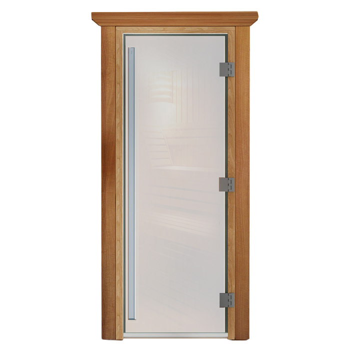 Дверь для бани и сауны DoorWood Престиж Сатин 190х70 (по коробке)