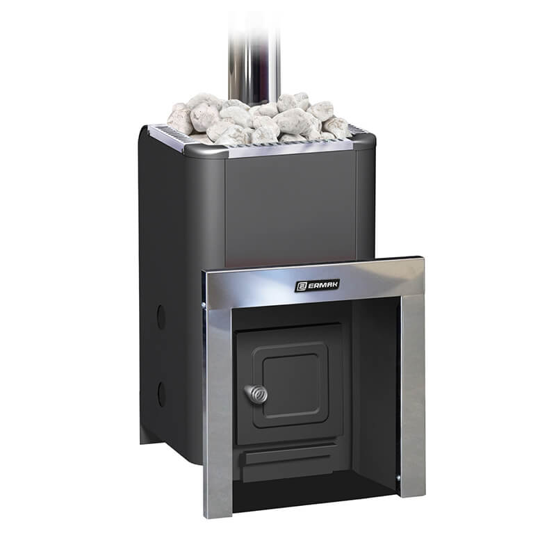 Газо-дровяная банная печь Ермак Уралочка 12 (Сталь)