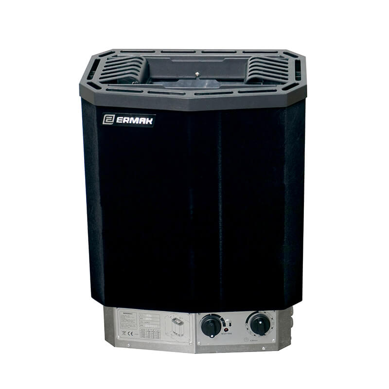 Электрическая печь для бани Ермак FT-45 BS (PCM) со встроенным пультом