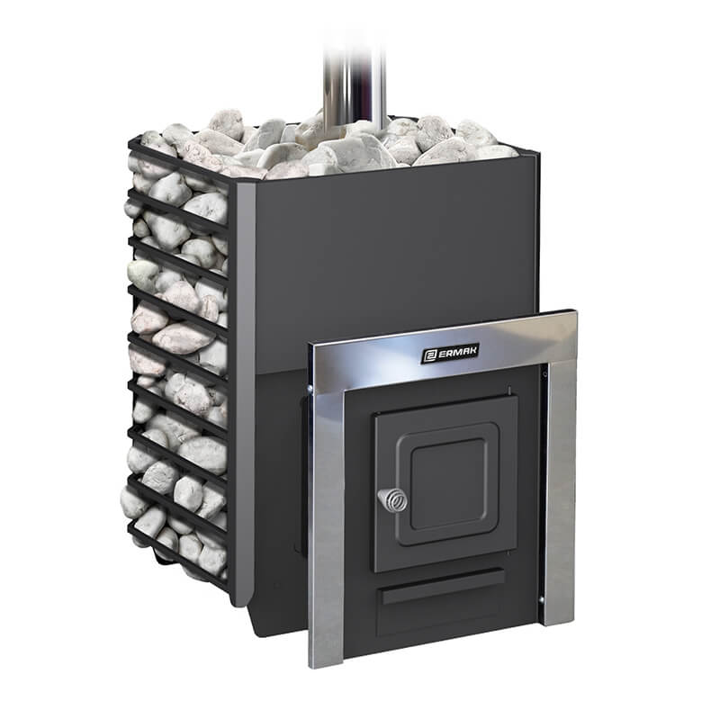 Дровяная печь для бани Ермак 20 Сетка Классика