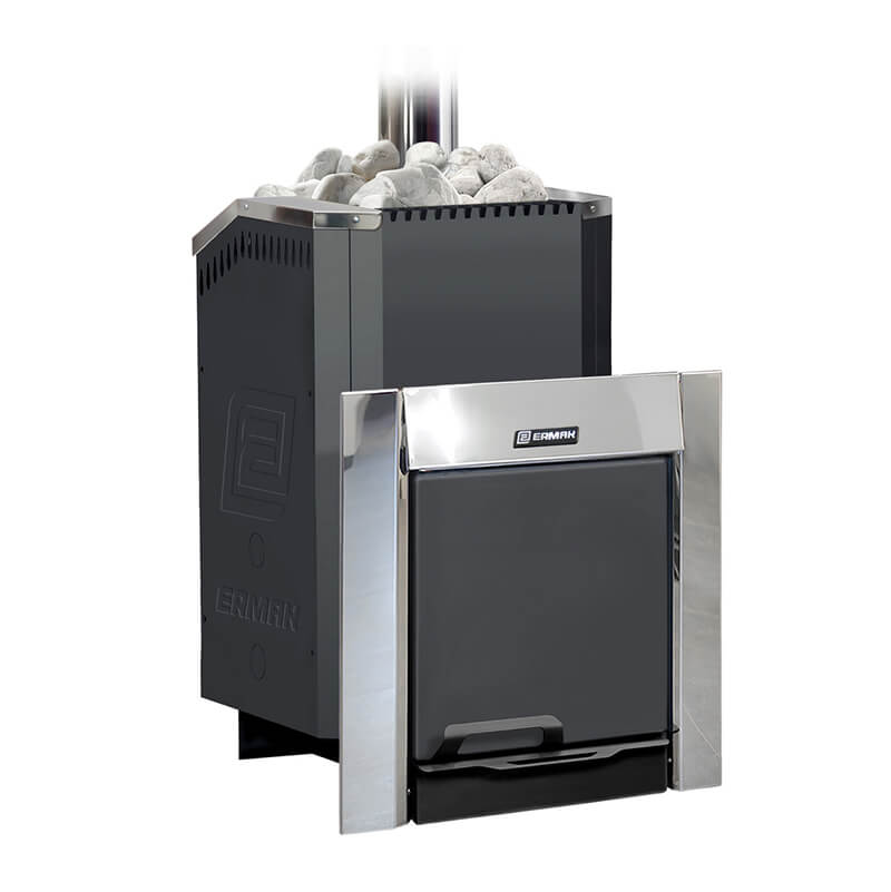 Дровяная печь для бани Ермак 30 Стандарт (Сталь)