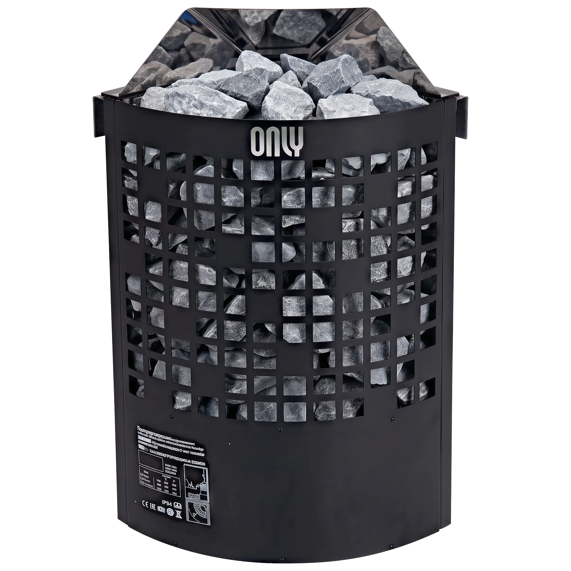 Электрическая печь для сауны ONLY Pixel Corner Mini CH30E Black, Чёрный
