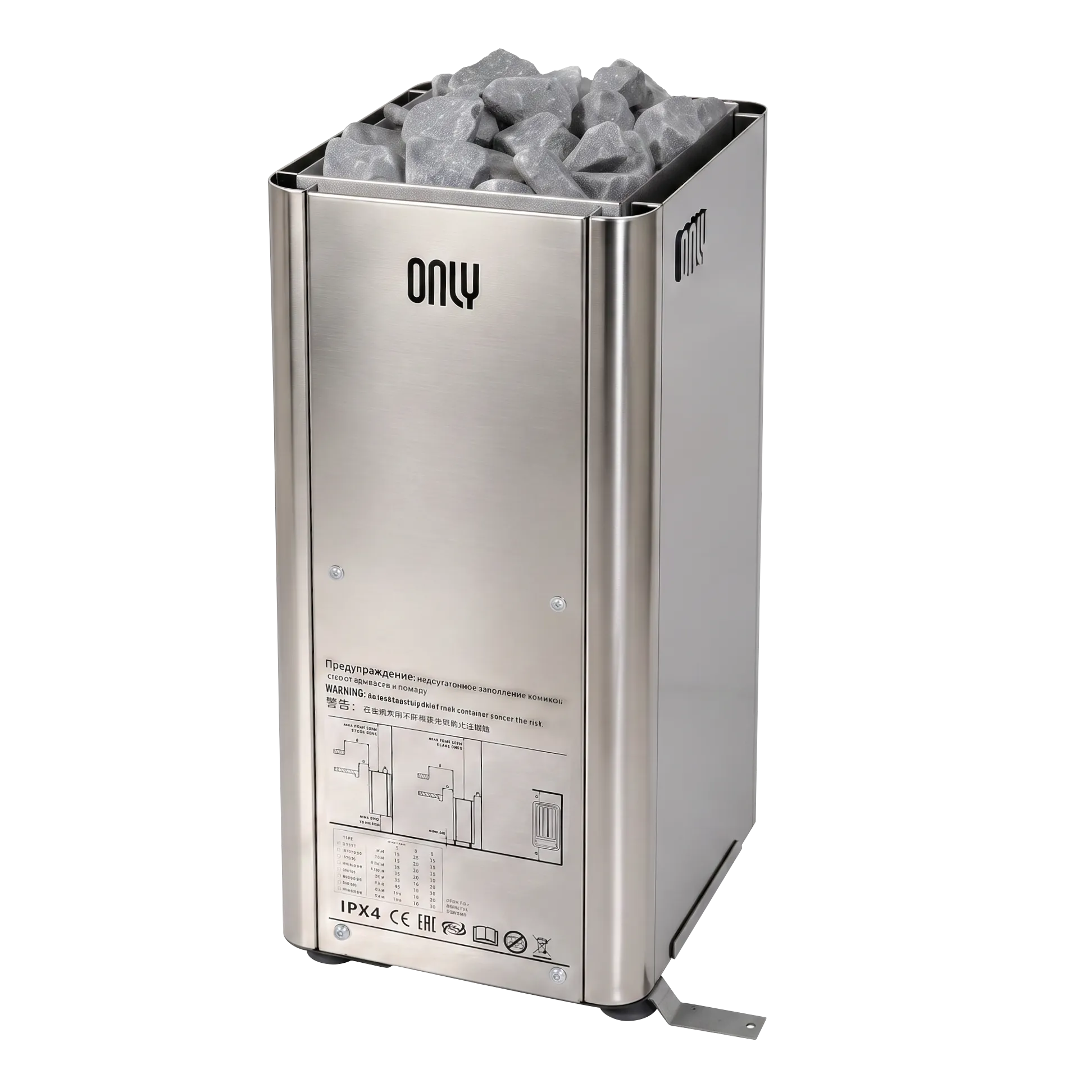 Электрическая печь для сауны ONLY Complex Mini TH30E, Нержавейка