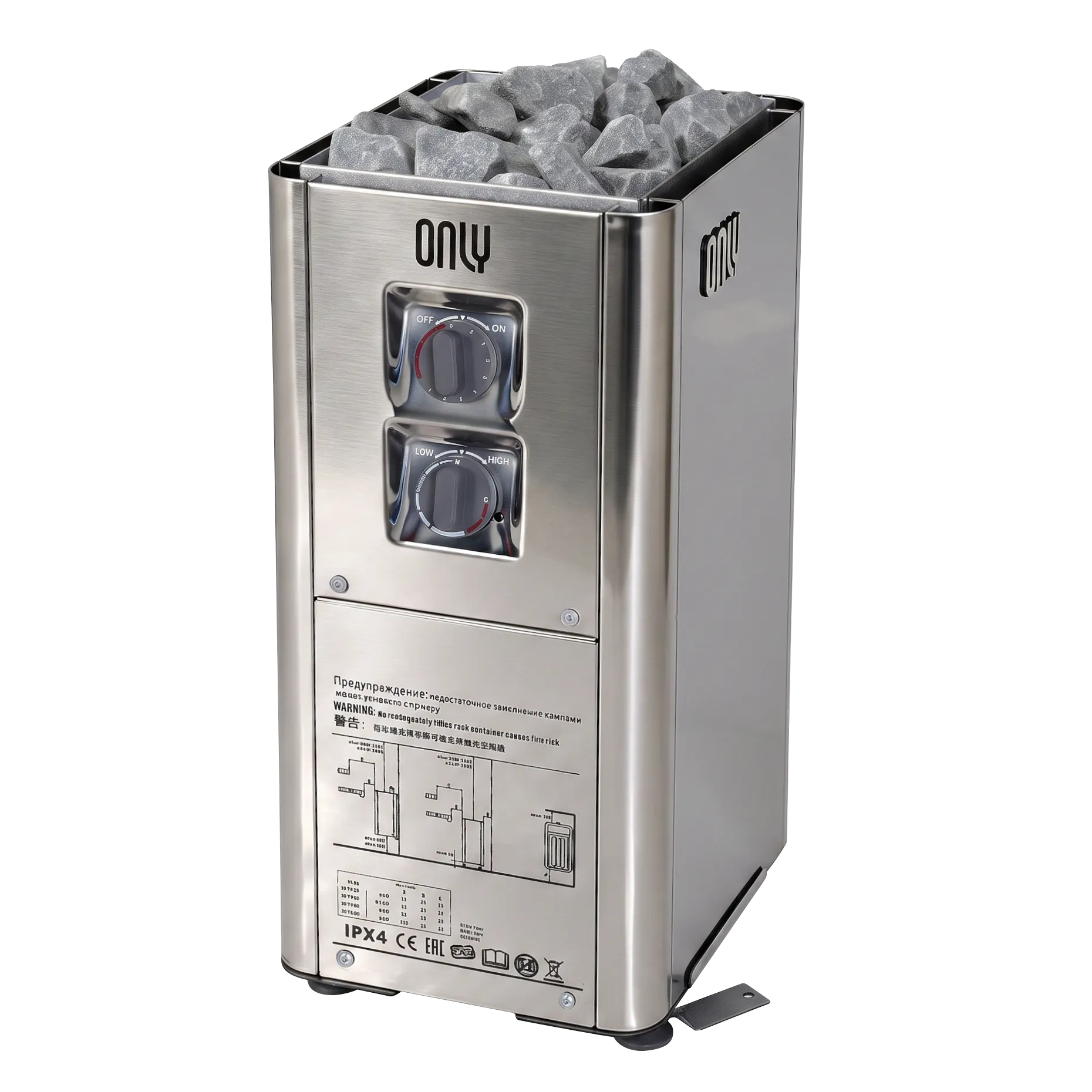 Электрическая печь для сауны ONLY Complex Mini TH30, Нержавейка