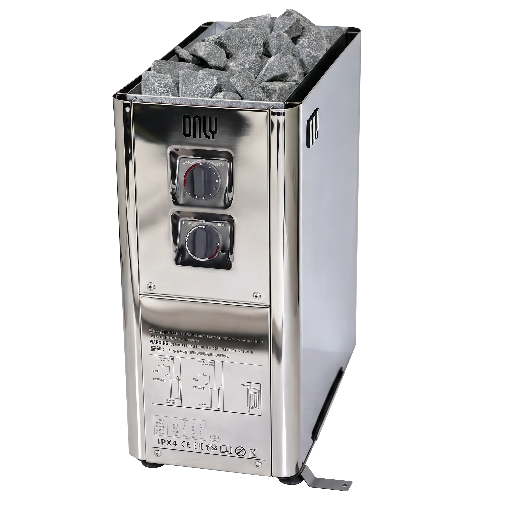 Электрическая печь для сауны ONLY Complex TH45, Нержавейка