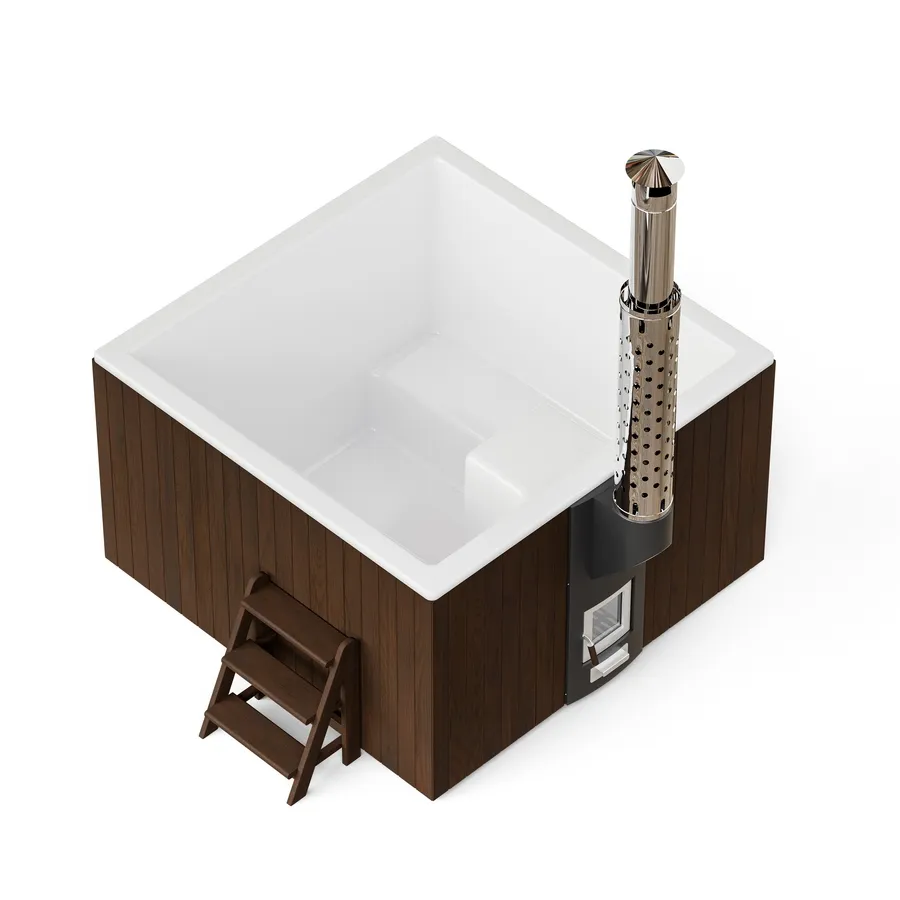 Купель PolarSpa ELITE QUATTRO 180 термоберёза тёмная