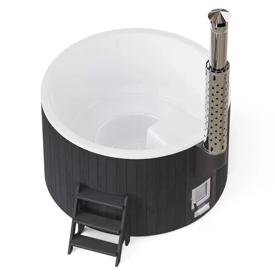 Купель PolarSpa ELITE 180 термоберёза графит
