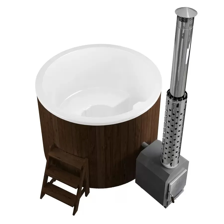 Купель PolarSpa COMFORT HOT 160 термоберёза тёмная