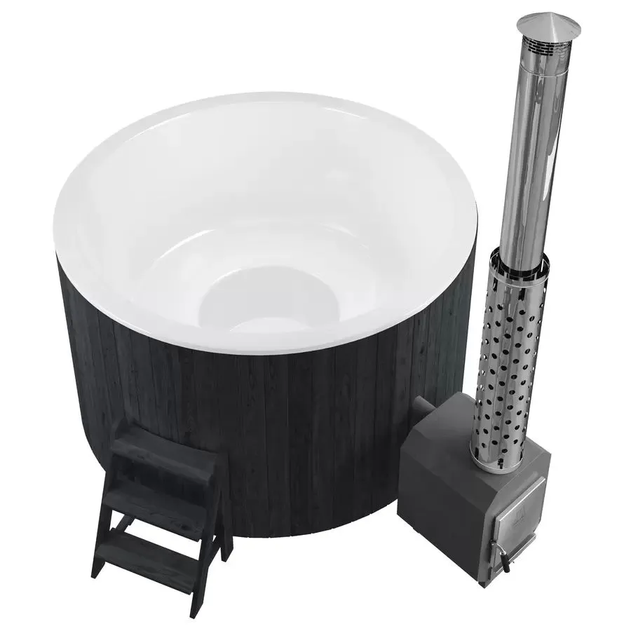 Купель PolarSpa COMFORT HOT 195 термоберёза графит
