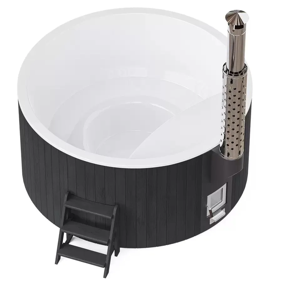 Купель PolarSpa ELITE 220 термоберёза графит