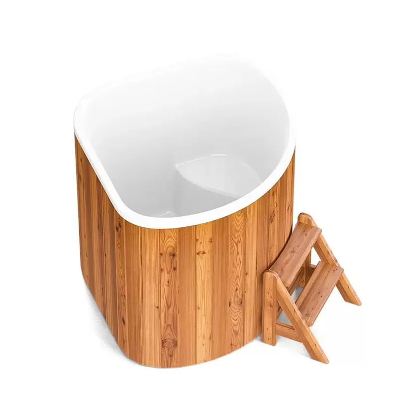 Купель PolarSpa CORNER SMALL 130 термоберёза светлая